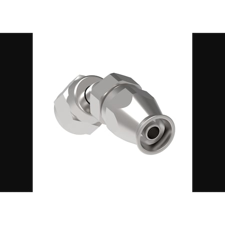Aeroquip -4 AN Hose, 45 Degree Elbow, Steel, Single FCM1111